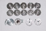 Bunches of cast pewter Imperial officer disks